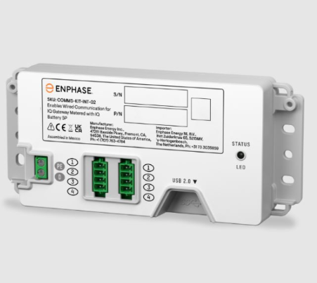 Enphase IQ Battery 5P wired communication adapter
